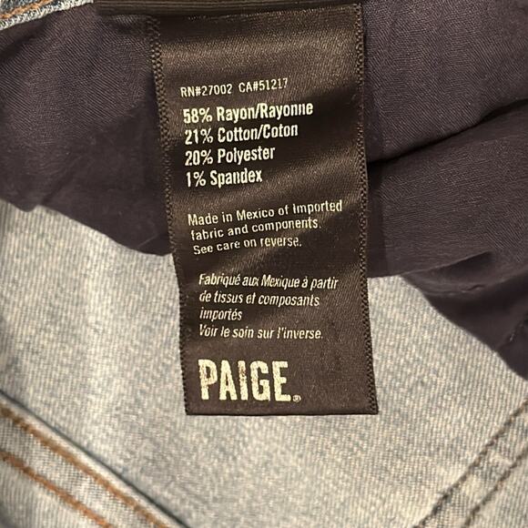 NWT PAIGE Men's Lennox Transcend Slim Jean Colin Size 31 - Picture 8 of 9